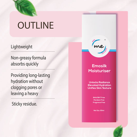 Mod Esthete ME Emosilk Revitalizing Moisturizer | With Olive Squalene, Shea Butter, N-Acetyl Glucosamine & Rosehip Oil | Deep Hydration, Anti-Ageing, Pigmentation Control | For All Skin Types – 50ml