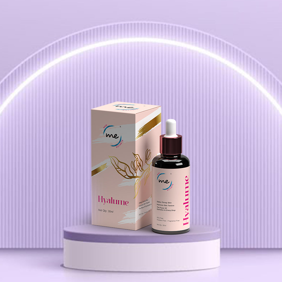 Mod Esthete ME Hyalume Serum | With 5D Hyaluronic Acid Complex, NAG, Panthenol & Licorice Extract | Deep Hydration, Brightening Skin & Skin Barrier Repair | Lightweight, Non-Sticky Face Serum