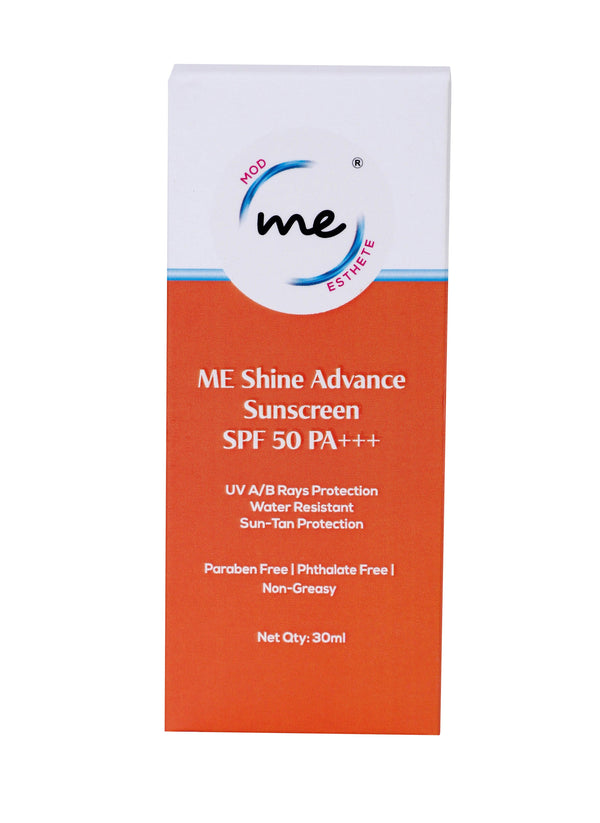 MOD ESTHETE ME SHINE ADVANCE SILICONE SUNSCREEN|SPF 50| PA3+| ANTIAGEING| ANTI TAN - Mod Esthete