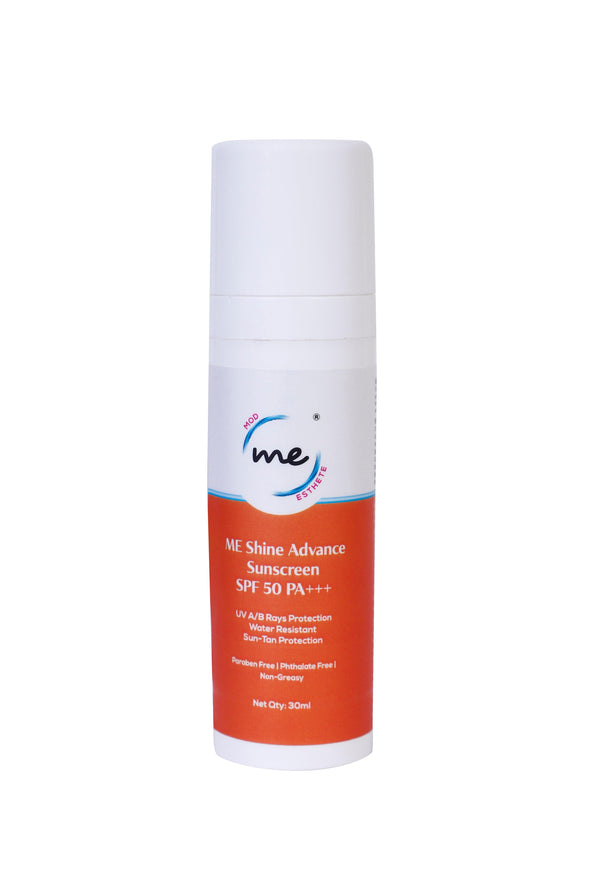 MOD ESTHETE ME SHINE ADVANCE SILICONE SUNSCREEN|SPF 50| PA3+| ANTIAGEING| ANTI TAN - Mod Esthete