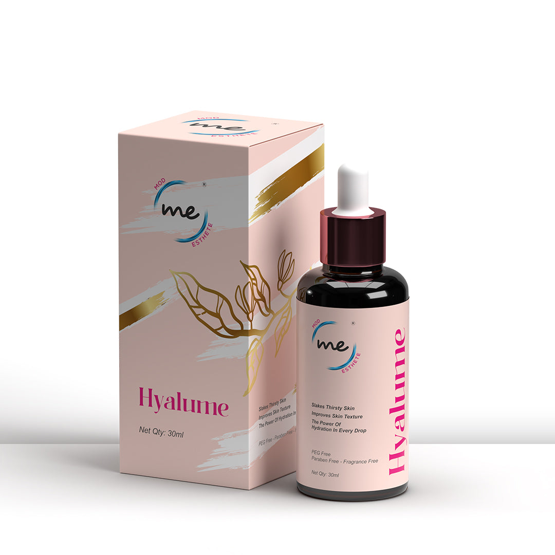 Mod Esthete ME Hyalume Serum | With 5D Hyaluronic Acid Complex, NAG, Panthenol & Licorice Extract | Deep Hydration, Brightening Skin & Skin Barrier Repair | Lightweight, Non-Sticky Face Serum