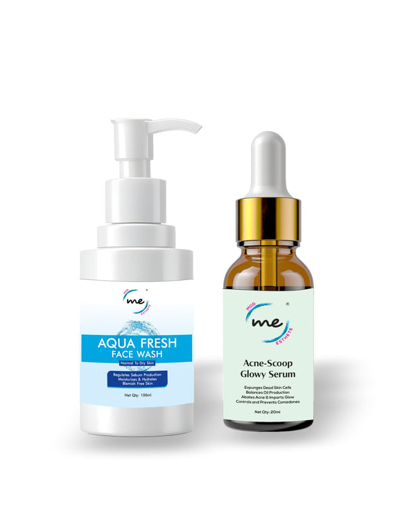 Acne Scoop Glowy Serum & Aqua Fresh Face Wash