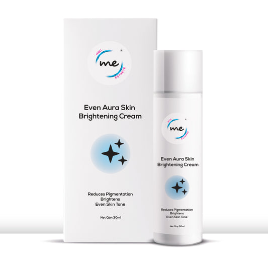 Mod Esthete ME Even Aura Skin Brightening Cream | With Niacinamide, Kojic Acid, Licorice, Peptides & Resveratrol | Brightening & Even-Tone Formula | For Melasma, Dark Spots & Uneven Skin (30 ml)